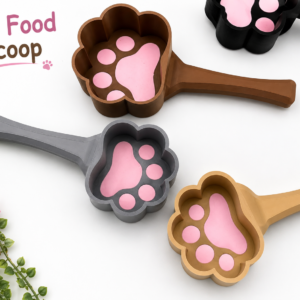 paw shaped pet food scoop