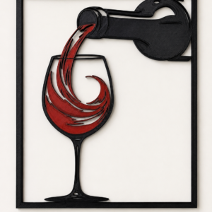 wine pour decorative wall art