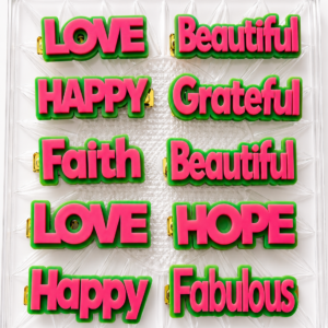 colorful inspirational hair clips
