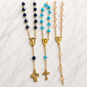 small colorful rosaries for events